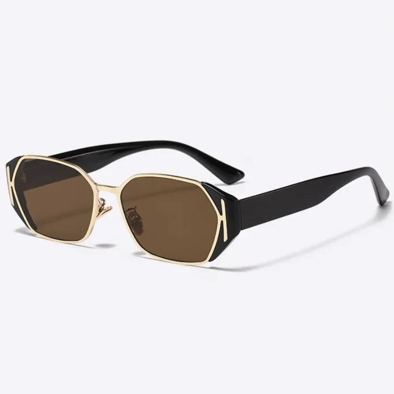 Retro Square Frame Sunglasses UV400 Protection for Women Men Holiday Travel Sunshade