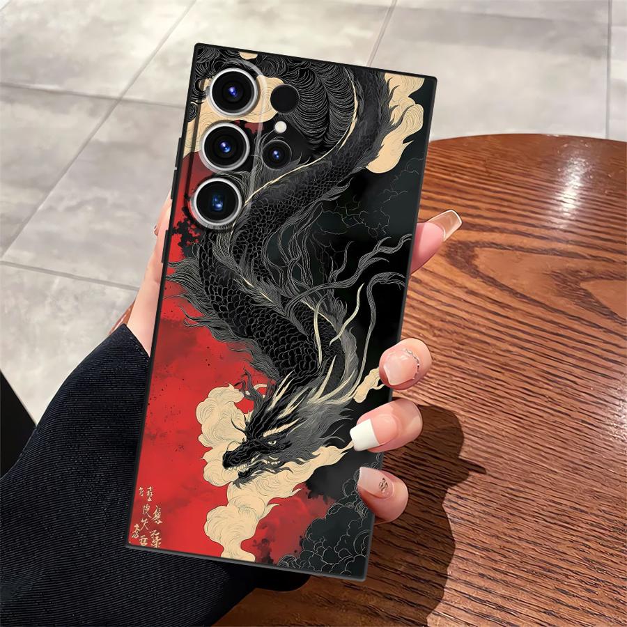 Funda Phone Cover Case for Samsung Galaxy Note 20 Ultra 8 9 10 S21 FE S20 S23 S10 S9 S25 Ultra S24 Plus Dragon Totem