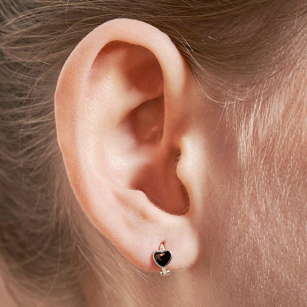 [Sv925] Dear Heart One-Touch Earring