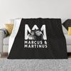 Marcus Martinus Logo Throw Blanket Bed Covers Fluffys Large Decorative Beds Luxury Brand Blankets