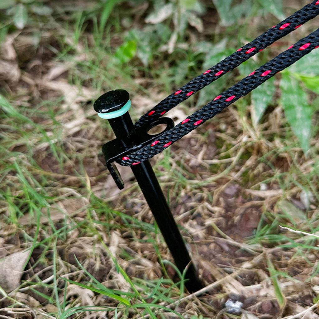 Fluorescent Camping Ground Stack Circle Luminous Tent Pegs Loop Tent Stack Rings Glow In The Dark Tent Canopy Nail Rings