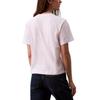 Calvin Klein Buchstabe Weich Atmungsaktiv Locker Rundhals Kurzarm T-Shirt Damen Tops Strahlend Weiß 40WL966-110