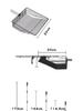 Large Stainless Steel Scoop for Cat Litter, Chicken Poop & Feathers, Tofu Litter, and Quail Cleanup with Long Handle