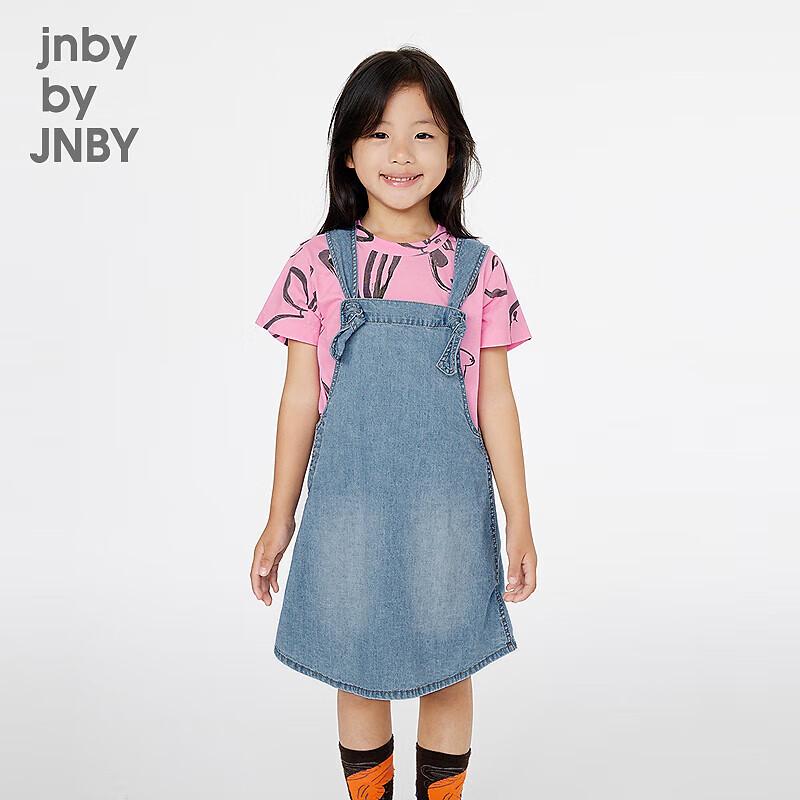 

Детское летнее джинсовое платье-сарафан А-силуэта JNBY 110