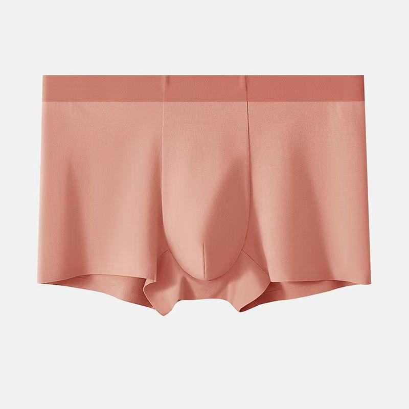 Boxers ajustés sans coutures pour hommes: Coton Longue Fibre du Xinjiang - Pantalon Confortable, Respirant, Antibactérien en Soie à Quatre Coins