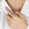 925 Sterling Silver Overlapping Adjustable Rings For Women Engagement Luxury Jewelry Ladies Accessories Wholesale Jewellery