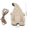 10 Pcs Christmas Dwarf Wooden Decorations for Windows Trees Hanging Decorations