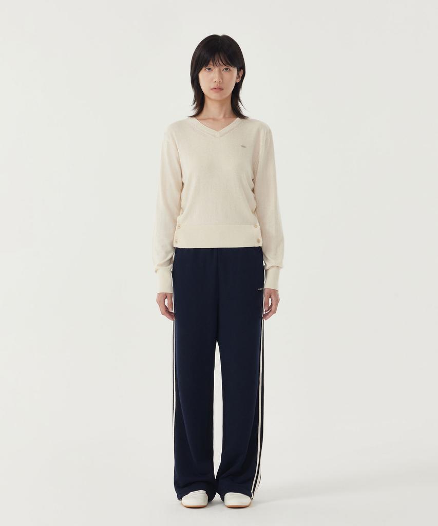 COVERNAT WOMAN Taping Straight Sweatpants Dark Navy