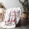 Tuniu Cute Gnomes Christmas Throw Blanket for Sofa Bed Room Decoration Gift for Kids Adults
