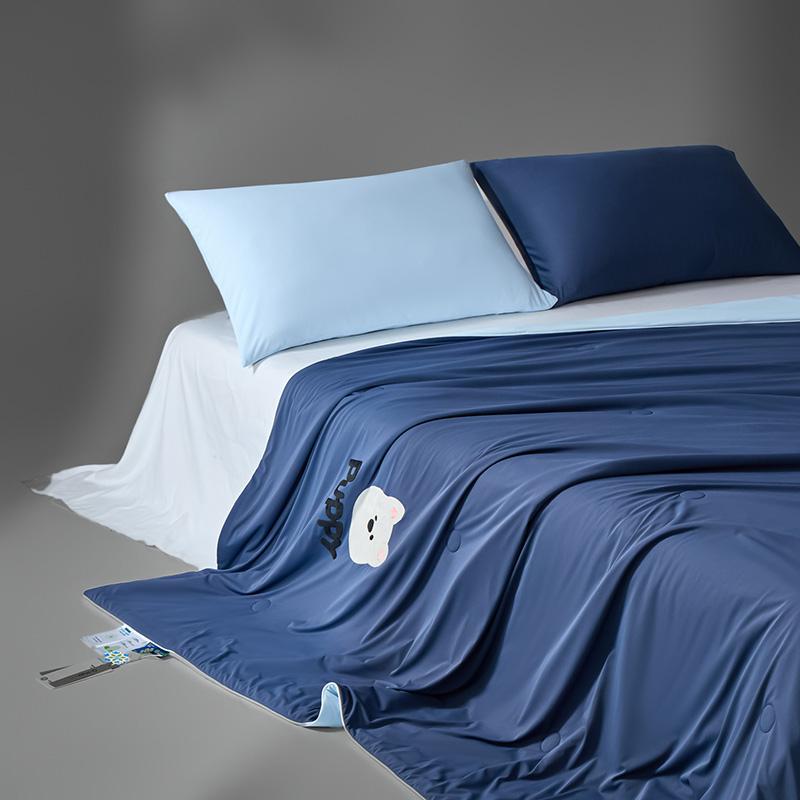 New Cool Feeling Summer Blanket Breathable Cooling Air Conditioner Quilt Silky Touch Bare-Sleeping Comforter Single Double Duvet