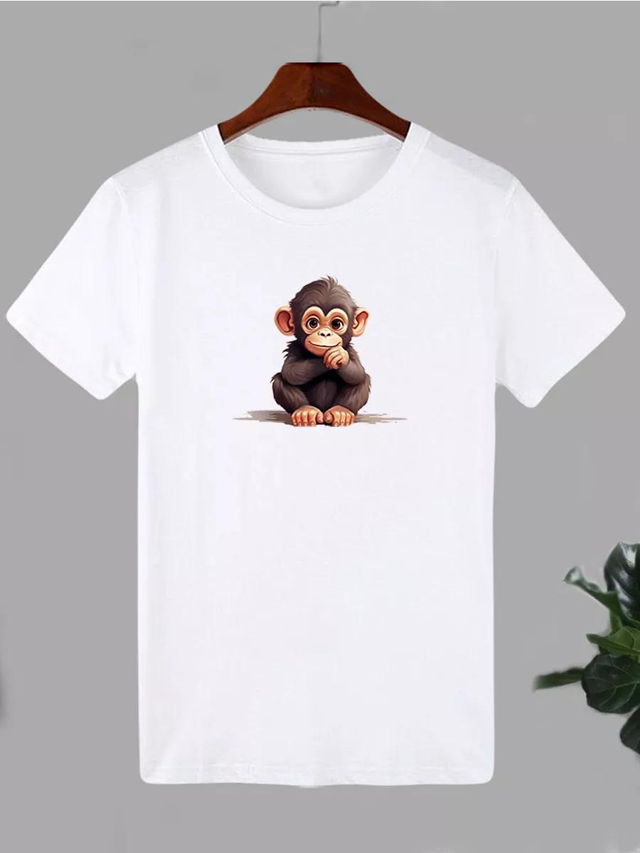 T-shirt with Monkey print S