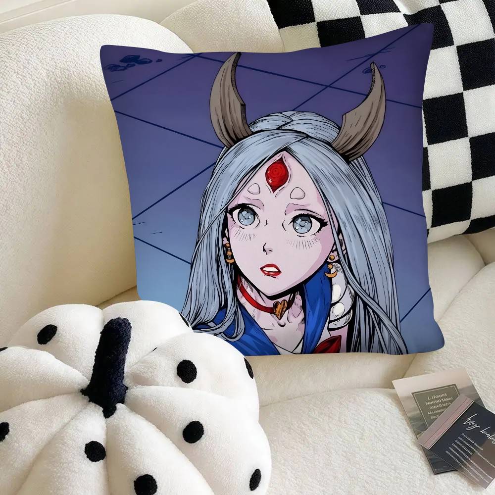 Anime Cosmic Princess Kaguya Pillow Case Fashion Square Pillowcase Bedroom Sofa Room Ins Decoration Leisure