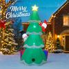 7.8FT LED Lit Inflatable Xmas Yard Decor Christmas Tree with Santa Snowman Gift Christma Supplies Home Decor Ornaments Toy Gifts