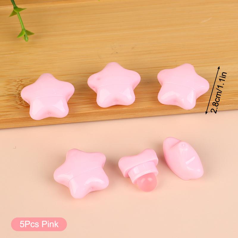 

1/5Pcs Mini Silicone Lip Brush Cute Cartoon Small Lip Brush With Cover Portable Lip Gloss Concealer Brushes Make Up Brushes 5Pcs рожевий