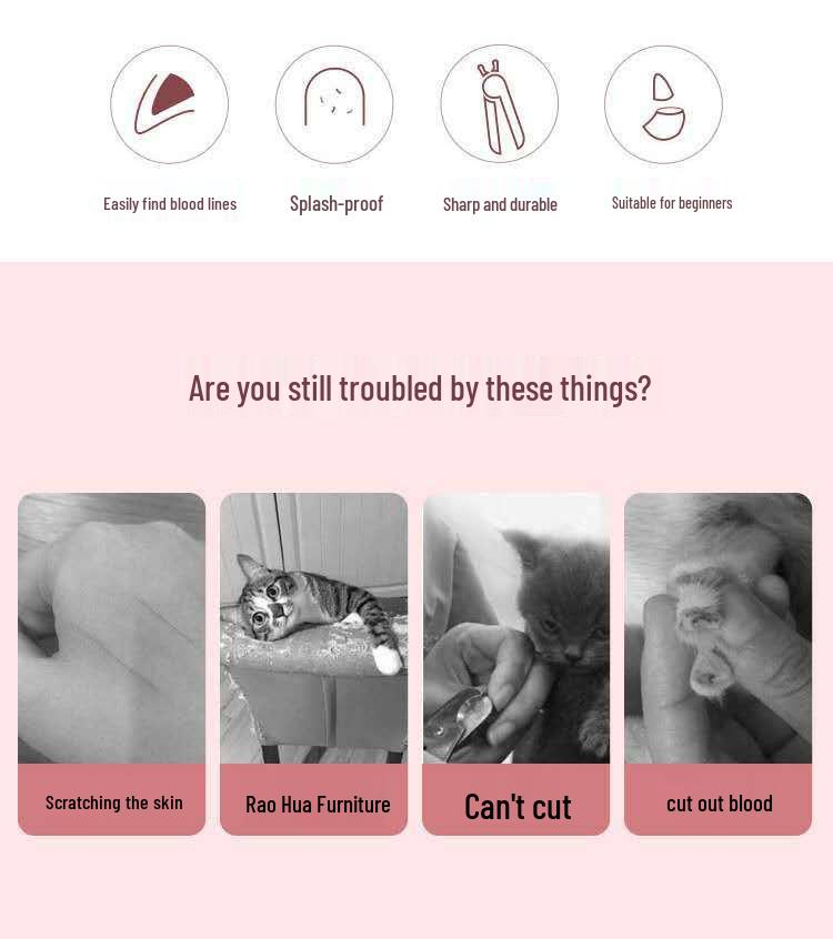 LED Pet Nail Grinder and Clippers for Cats and Dogs