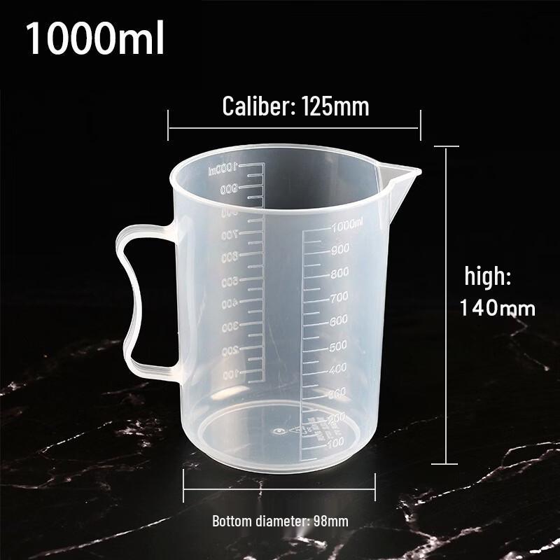 PP Plastic Measuring Cup with Handle and Scale