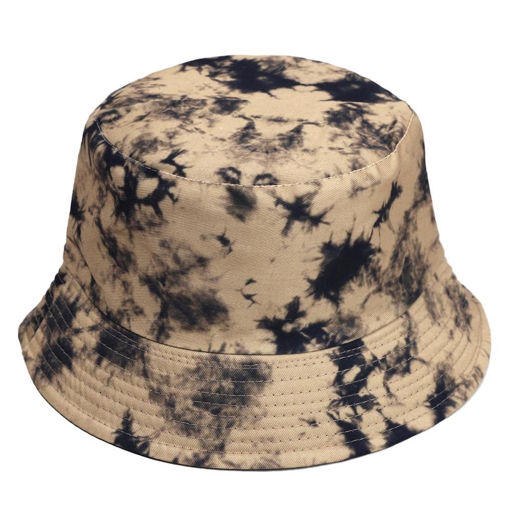 Europejsko-Amerykański Kapelusz Bucket Tie-Dye Chroniący Przed Słońcem: Dwustronny Design Graffiti dla Mężczyzn i Kobiet