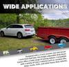 Class 3 Trailer Hitch Ball Mount, 8-Position Adjustable, 2' Receiver, 5000 Lbs Capacity, Includes Pins & Hole