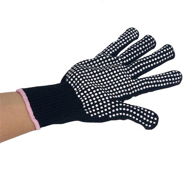 Spot Hairdressing Heat-Resistant PVC Non-Slip Gloves for Curling Irons & Straighteners
