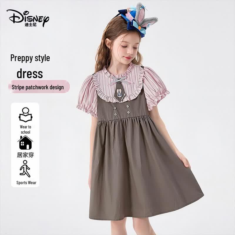 Платье-двойка для девочек Disney Зверополис Джуди Хопс (искусственный) 140
