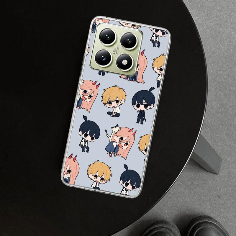 

Милый Чехол-Обложка для Телефона Chainsaw Man для Xiaomi Redmi Note 15 14 13 12 11 Pro Plus 14S 12S 11S 11T 11E 10S 10 Индивидуальные Fundas R Redmi Note 13 Pro 5G