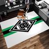 1pc Borussia Mönchengladbach LOGO Print Area Rug - Soft, Washable Non-Slip Indoor Mat for Office Chairs, Living Room, Home Office Decorative Rug