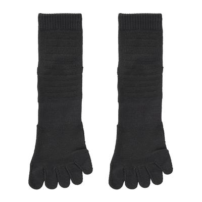 Phiten Sports Socks 5 Toes Pairs Black Semi-Long (2 St) 25-27cm