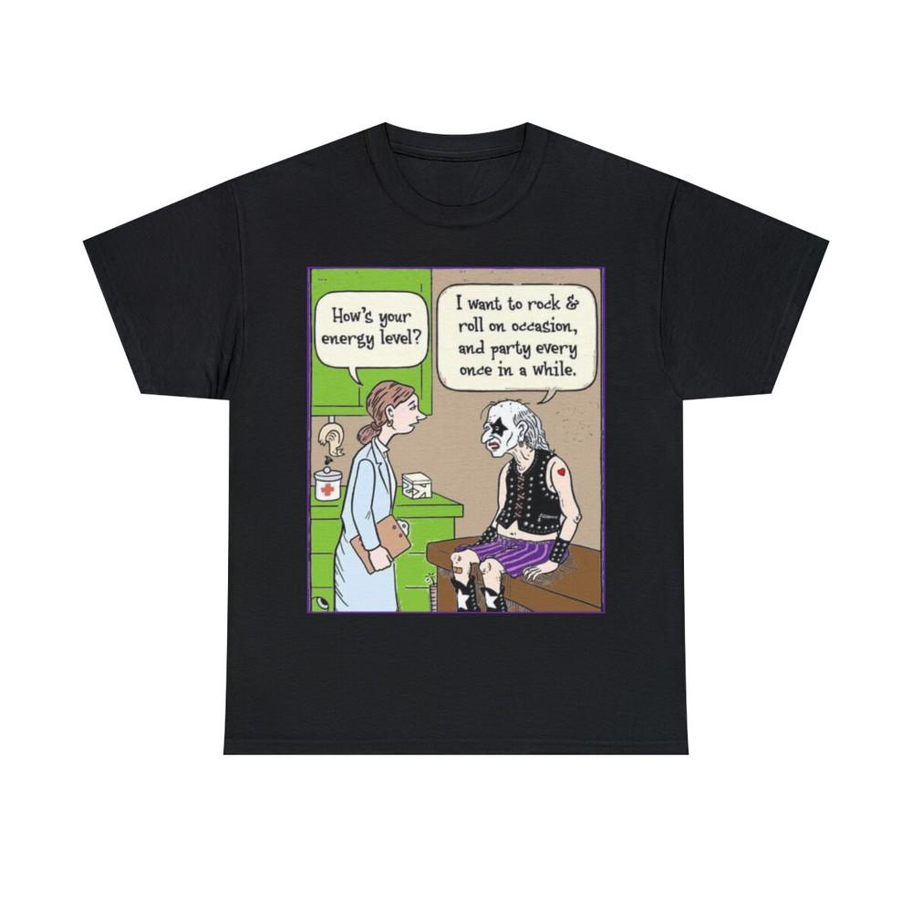 KISS Gettin Old Rock n Roll Occasionally getting old  Men s Short Sleeve T Shirt Unisex T-Shirt M