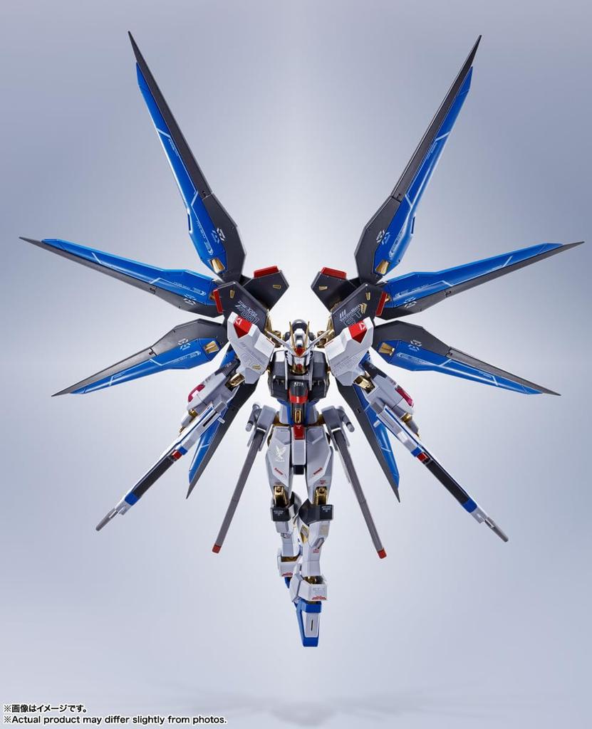 TAMASHII NATIONS METAL ROBOT SPIRITS Mobile Suit Gundam SEED DESTINY Strike Freedom Gundam Ca. 140mm PVC ABS Bemalt Bewegliche Figur <SIDE