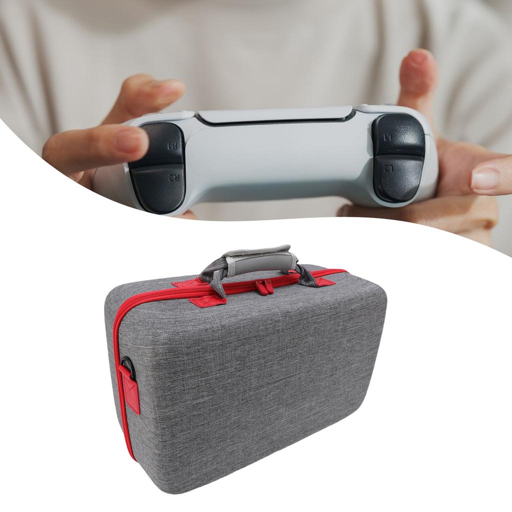 Game Console Hard   Carrying Case Portable Travel Storage Bag Holds Console Controller Vertical Base Earphone Cables Accessories