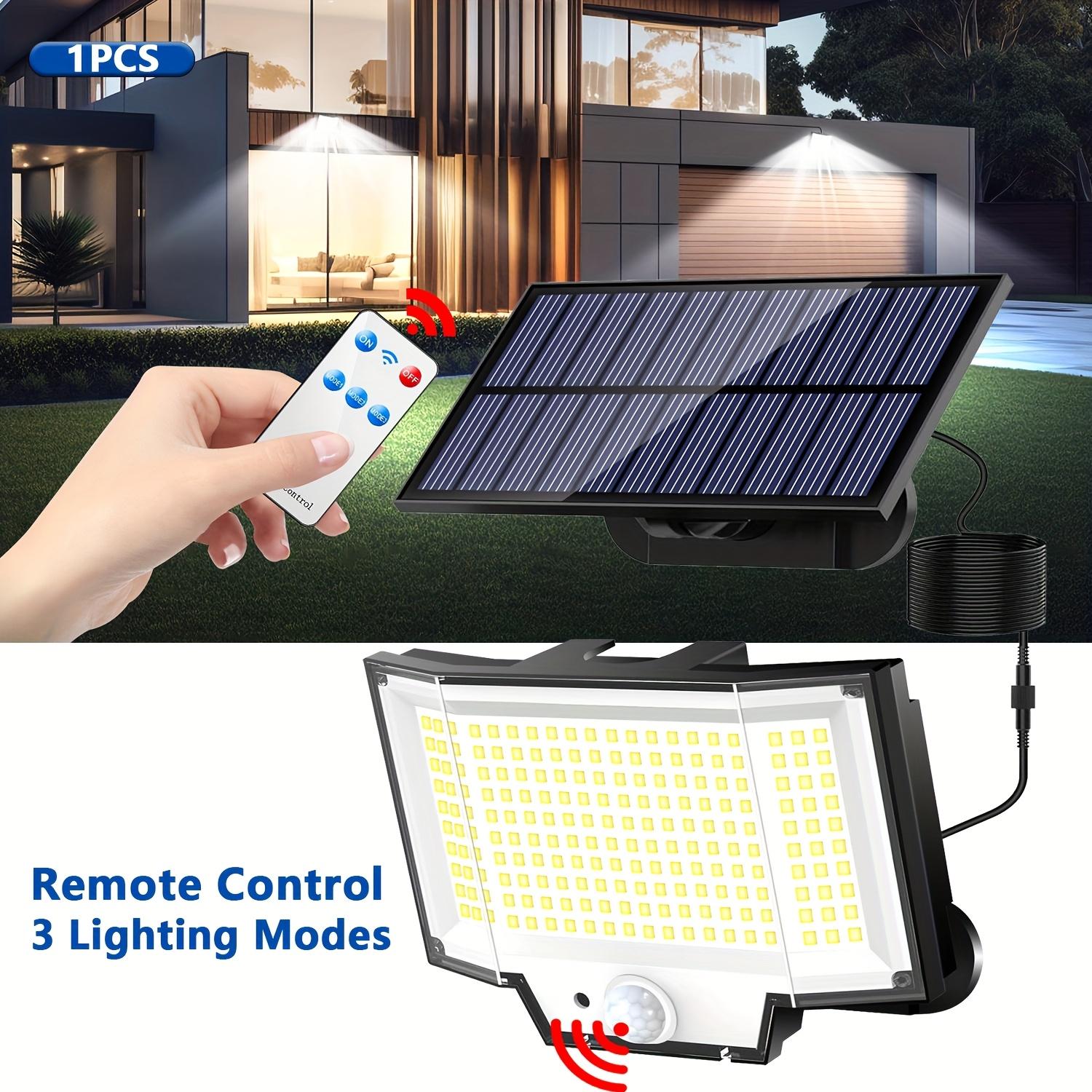 

Solar Outdoor Street Light 200 LED Motion Sensor Light Remote Control Wall Light Porch and Garden Lighting Outdoor garage 1pc