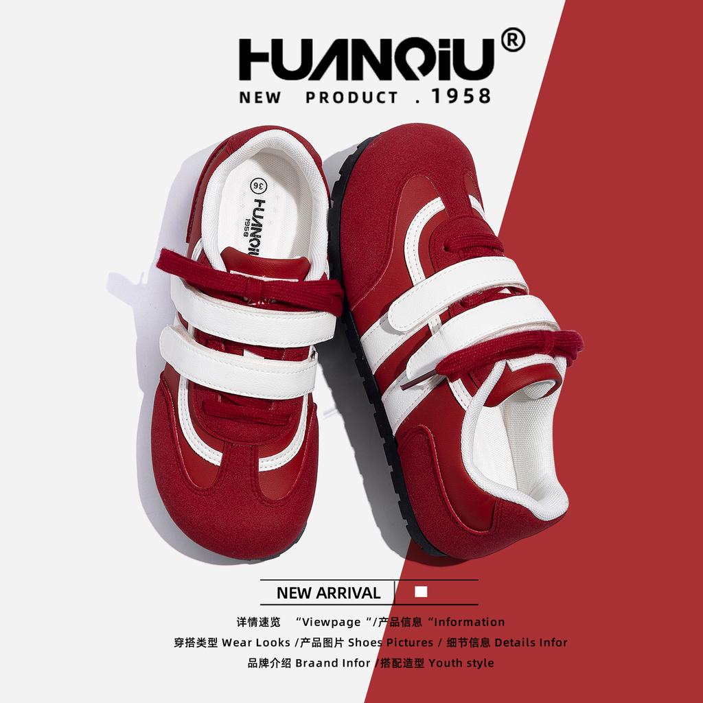 Global soft-soled Velcro Dexun shoes women's ZHQ-XA562 autumn new versatile niche design board shoes women