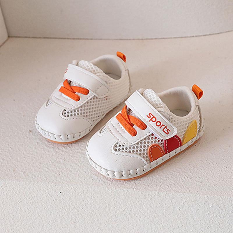 Baby Boys Girls Summer Soft Sole Shoes With Magic Tape For Toddler Crawling And Walking