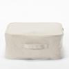 MUJI Soft 35cm x 35cm x 16cm Polyester with Item Number 12403463 Box, Small, (W) (D) (H), Linen, Rectangular, Lid,