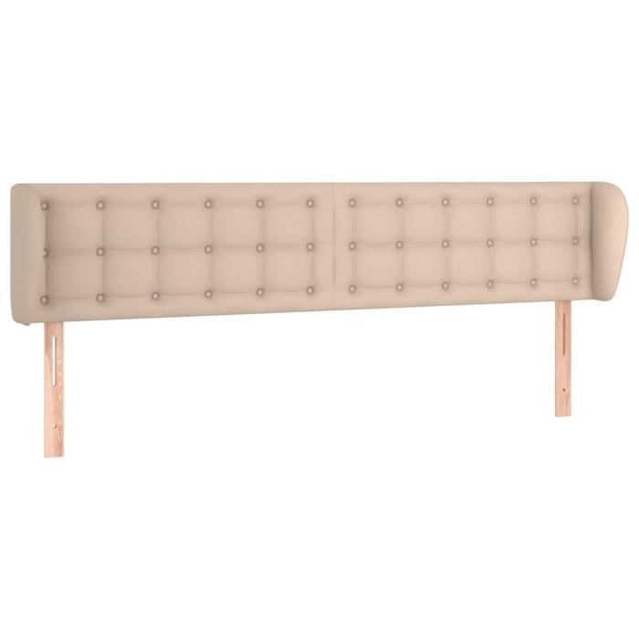 VidaXL Tête de lit avec oreilles Cappuccino 183x23x78-88 cm Similicuir3117251