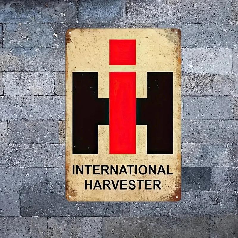 

Vintage International Harvester Metal Sign Reusable Iron Wall Art for Farm Home and Business Decor Retro Farming Equipment 20x30cm（7.8x11.8inch）