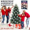 Yousheng 2025 Christmas Panda Advent Calendar Cartoon 2D Acrylic Panda Pendant Countdown Calendar Multifunctional Home Decorations
