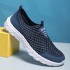 Summer hollow breathable mesh shoes round head cover feet one pedal sports and leisure shoes men mesh lazy shoes men
