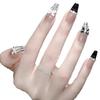 Bow Nail Plaid Patterns Elegant Rhinestones Minimalist Handmade Nail Sticker