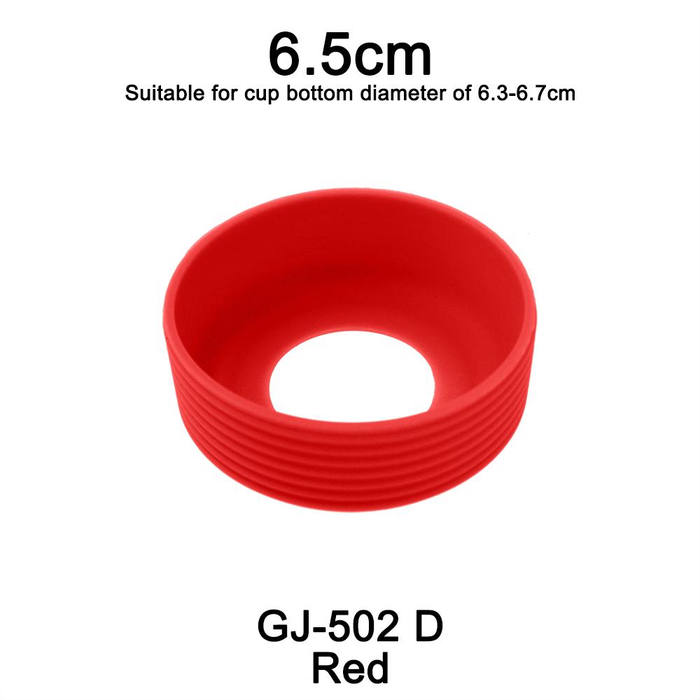 1Pc 6.5CM 16G 15 Colour Threaded Soft Silicone Cup Bottom Cover Wear Resistant Ring Sleeve Sheath Anti Slip Good Toughness