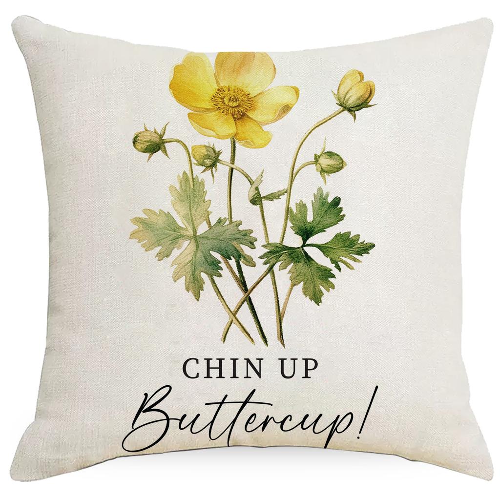 New Vintage Floral Print Pillowcase Home Living Room Sofa Cushion Pillowcase