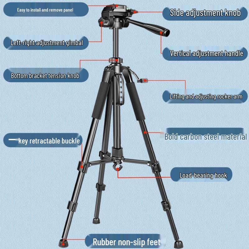 Heavy-Duty 1.7m Outdoor Tripod Stand