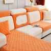 Square Jacquard Cushion Cover For Living Room Solid Stretchy Sofa Cover Velvet Couch Cover Sofa Protector Seat Cover