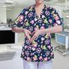Women's V Neck Scrub Shirt Breathable Workwear Nurse Work Uniform Nursing Top for Women