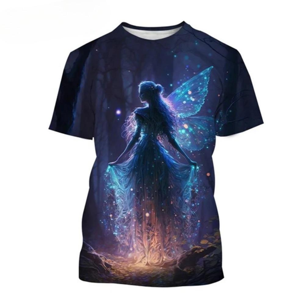 Magical Elf 3D Printed Men's Fashionable Street Round Neck Short Sleeved T-shirt