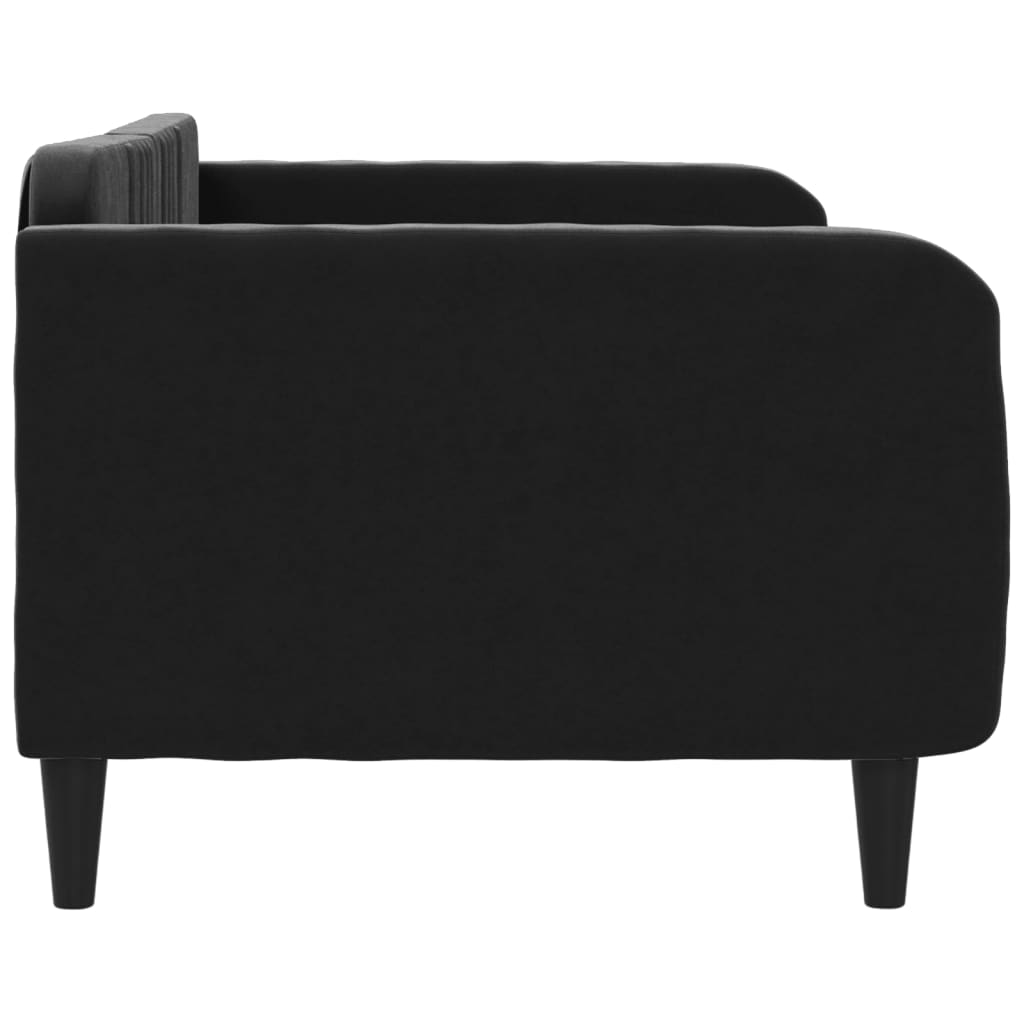 Daybed Black 100x200 cm Velvet
