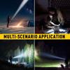 Most Powerful Type-C USB Rechargeable Flashlight 3 Modes Built-in Battery Powered High Lumens LED Flashlights Emergency Torch