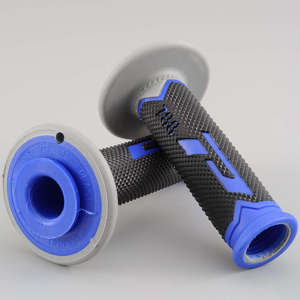 Daytona PROGRIP 788 Type Motorcycle for Handlebar Diameter with Gel 98114 Grips, 115mm, 22.2mm (Off-Road), Anti-Vibration End-Penetration, Blue,