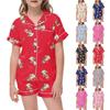 Kids' Printed Pajama Set - Short Sleeve & Shorts Sleepwear