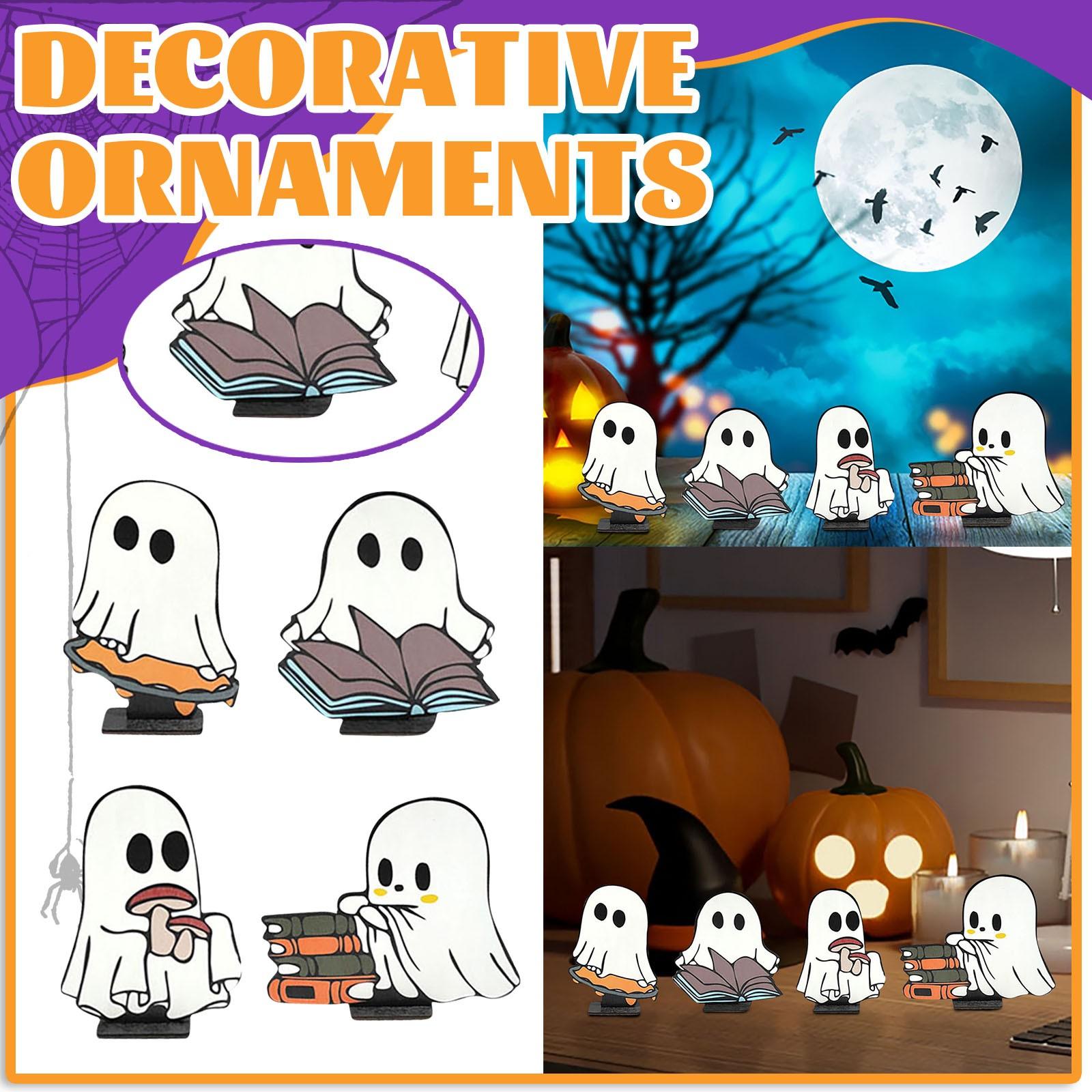 

Украшения на Хэллоуин Деревянный Призрак Знак Стол Многоуровневый Поднос Украшения